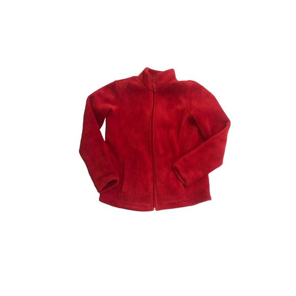 Mountain Lake Full Front Zip Super Soft Sherpa Jacket in Apple Red - Small - Picture 3 of 4